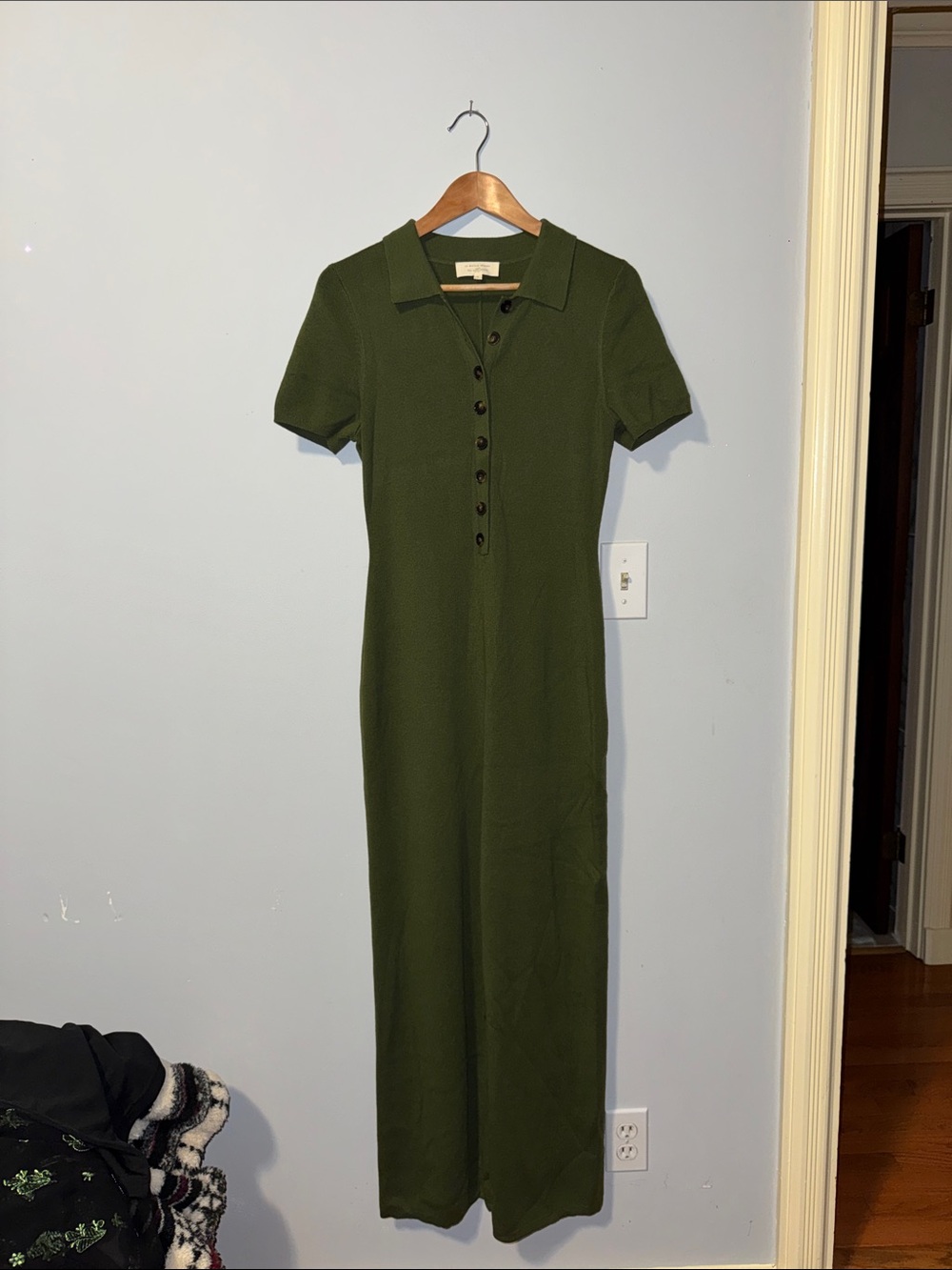 Classic Polo Jumpsuit in Olive Green